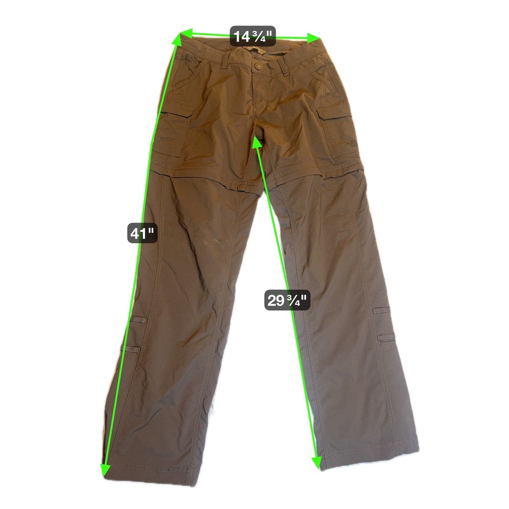 The North Face Convertible Cargo Hiking Pants Womens Outdoor Gray size 10 - Picture 3 of 9